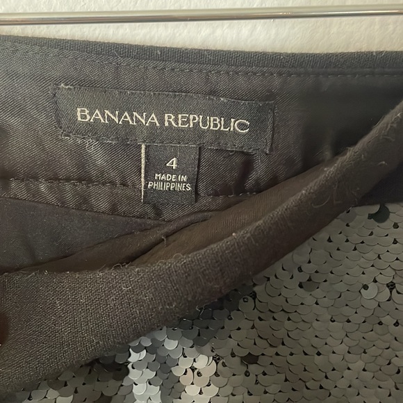 Banana Republic Black Sequin Pencil Skirt - Picture 2 of 3